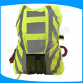 Желтый цвет с высокой видимостью водонепроницаемый отражательный защитный рюкзак для улицы